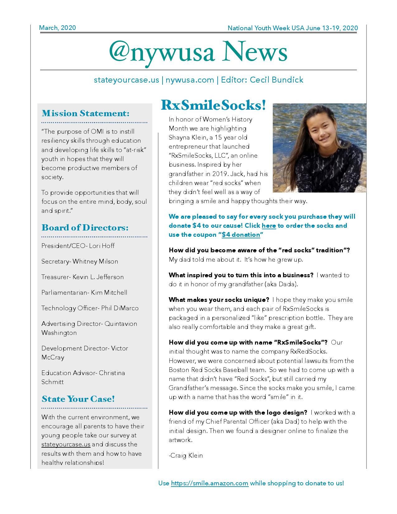 March Newsletter